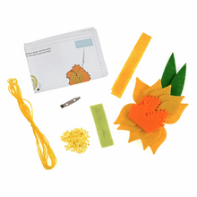 Load image into Gallery viewer, Daffodil Brooch Sewing Kit