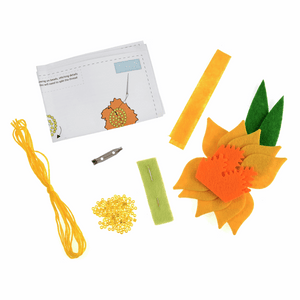 Daffodil Brooch Sewing Kit