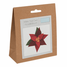 Load image into Gallery viewer, Poinsettia Brooch Sewing Kit