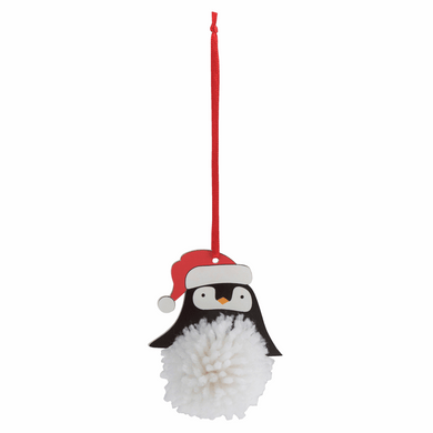 Christmas Penguin Pom Pom Decoration Kit