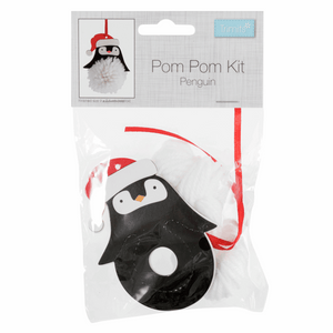 Christmas Penguin Pom Pom Decoration Kit