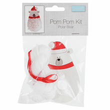 Load image into Gallery viewer, Polar Bear Pom Pom Decoration Kit
