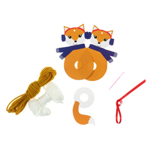 Fox Pom Pom Decoration Kit