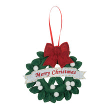 Load image into Gallery viewer, Christmas Wreath Sewing Kit