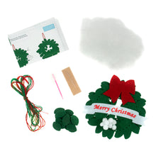 Load image into Gallery viewer, Christmas Wreath Sewing Kit