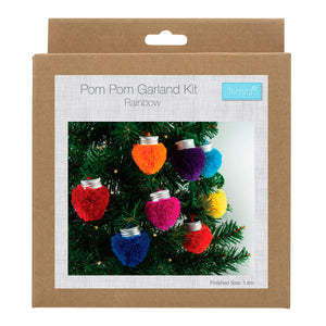 Christmas Pom Pom Garland Decoration Kit