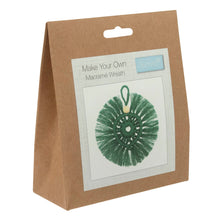 Load image into Gallery viewer, Christmas Wreath Macrame Kit - Green