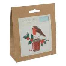 Load image into Gallery viewer, Christmas Robin - Cross Stitch Kit