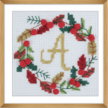 Load image into Gallery viewer, Christmas Wreath - Cross Stitch Kit