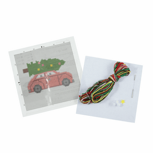 Christmas Tree Car - Cross Stitch Kit