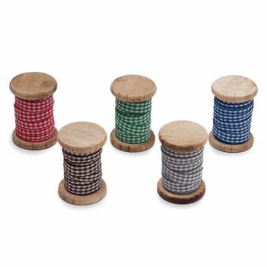 Gingham Ribbon Spool