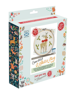 The Crafty Kit Company Cross Stitch - Winter Stag