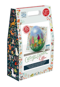 The Crafty Kit Company - Cottage Garden Egg Needle Felting Kit