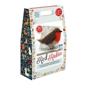 The Crafty Kit Company - Red Robin Needle Felting Kit