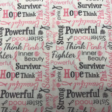 Load image into Gallery viewer, Think Pink - Words - by Riley Blake - 100% Cotton