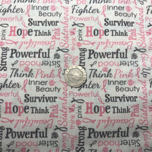 Load image into Gallery viewer, Think Pink - Words - by Riley Blake - 100% Cotton