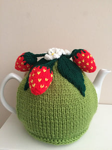 Pesky Mouse in the strawberry patch - Knitted Tea Cosy Kit