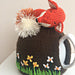 Load image into Gallery viewer, Sleeping Fox in the flower meadow - Knitted Tea Cosy Kit