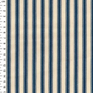 Ticking Fabric - Blue Stripe