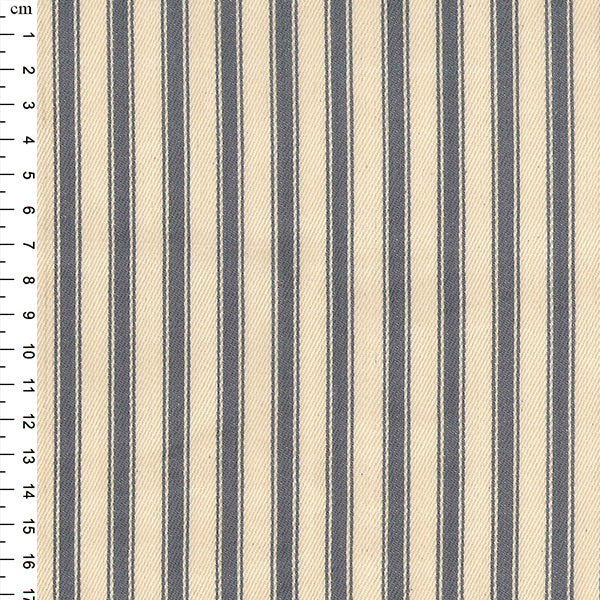 Ticking Fabric - Grey Stripe