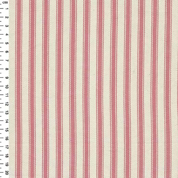 Ticking Fabric - Pnk Stripe
