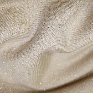 Cotton Jersey Fabric - Nude sparkle