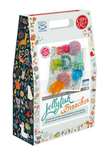 Load image into Gallery viewer, The Crafty Kit Company - Jellyfish Brooches Needle Felting Kit