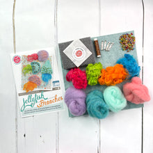 Load image into Gallery viewer, The Crafty Kit Company - Jellyfish Brooches Needle Felting Kit