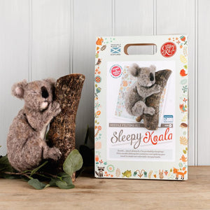 The Crafty Kit Company - Sleepy Koala - Needle Felting Kit