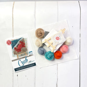 The Crafty Kit Company - Under The Sea - Crab - Needle Felting Kit