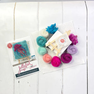 The Crafty Kit Company - Under The Sea - Jellyfish - Needle Felting Kit