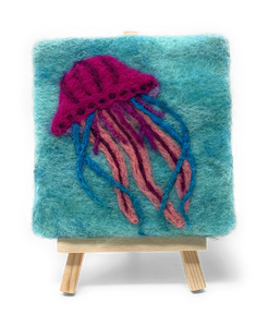 The Crafty Kit Company - Under The Sea - Jellyfish - Needle Felting Kit