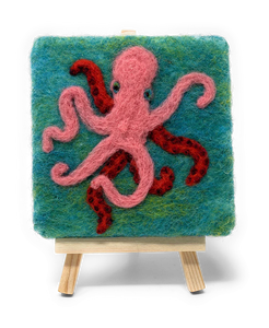 The Crafty Kit Company - Under The Sea - Octopus - Needle Felting Kit