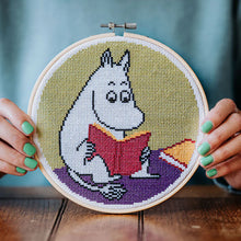 Load image into Gallery viewer, The Crafty Kit Company Cross Stitch - MOOMINS - Moomintroll Reading