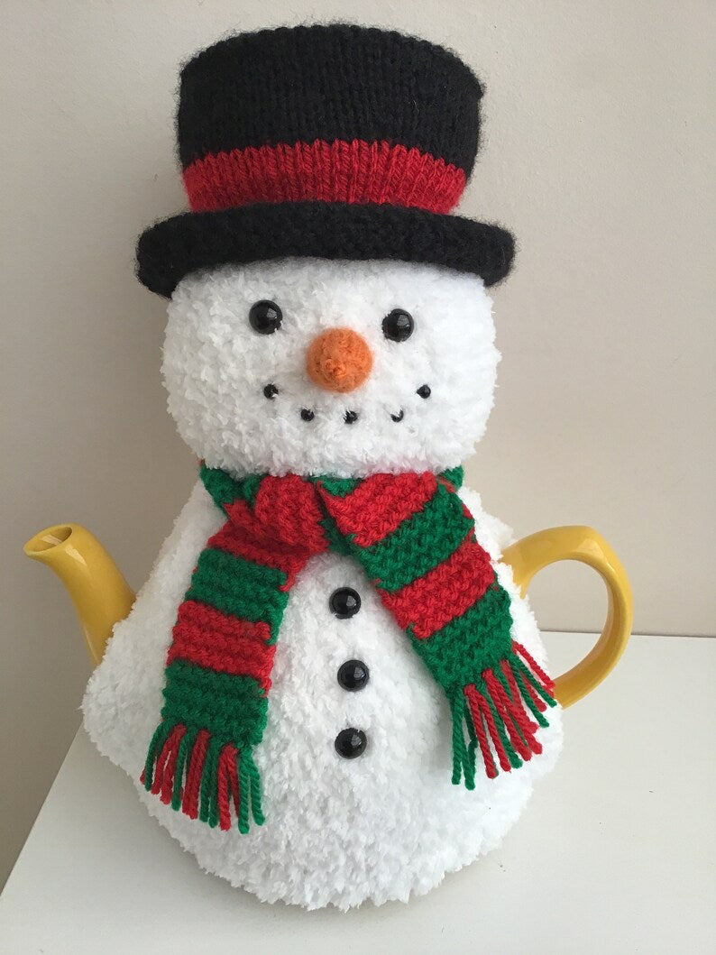 Mr Snowman - Knitted Tea Cosy Kit