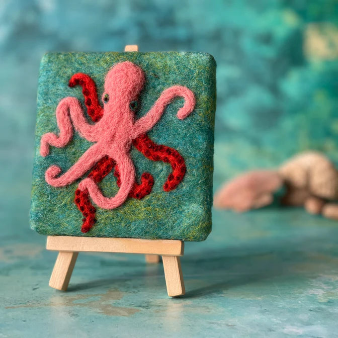 The Crafty Kit Company - Under The Sea - Octopus - Needle Felting Kit