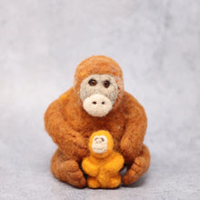 Load image into Gallery viewer, The Crafty Kit Company - Orangutan &amp; Baby -  Needle Felting Kit