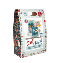 Load image into Gallery viewer, The Crafty Kit Company - Owl Family Needle Felting Kit