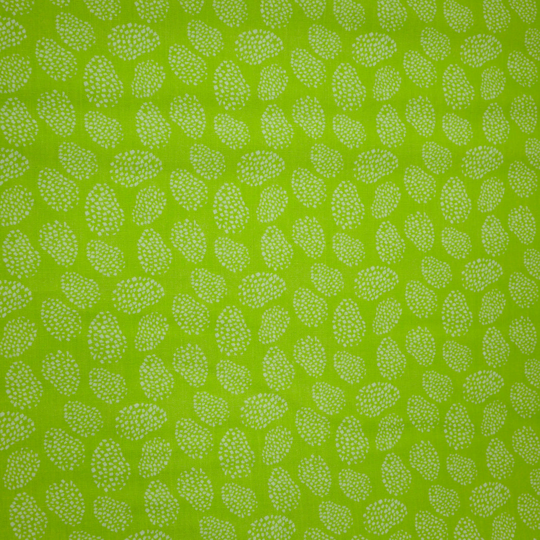Dots on Green - 100% Cotton