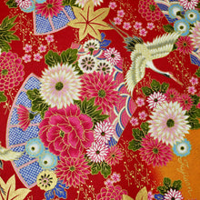 Load image into Gallery viewer, Oriental Floral Stork - 100% Cotton