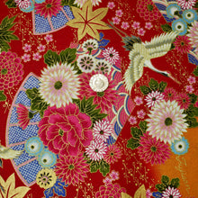 Load image into Gallery viewer, Oriental Floral Stork - 100% Cotton