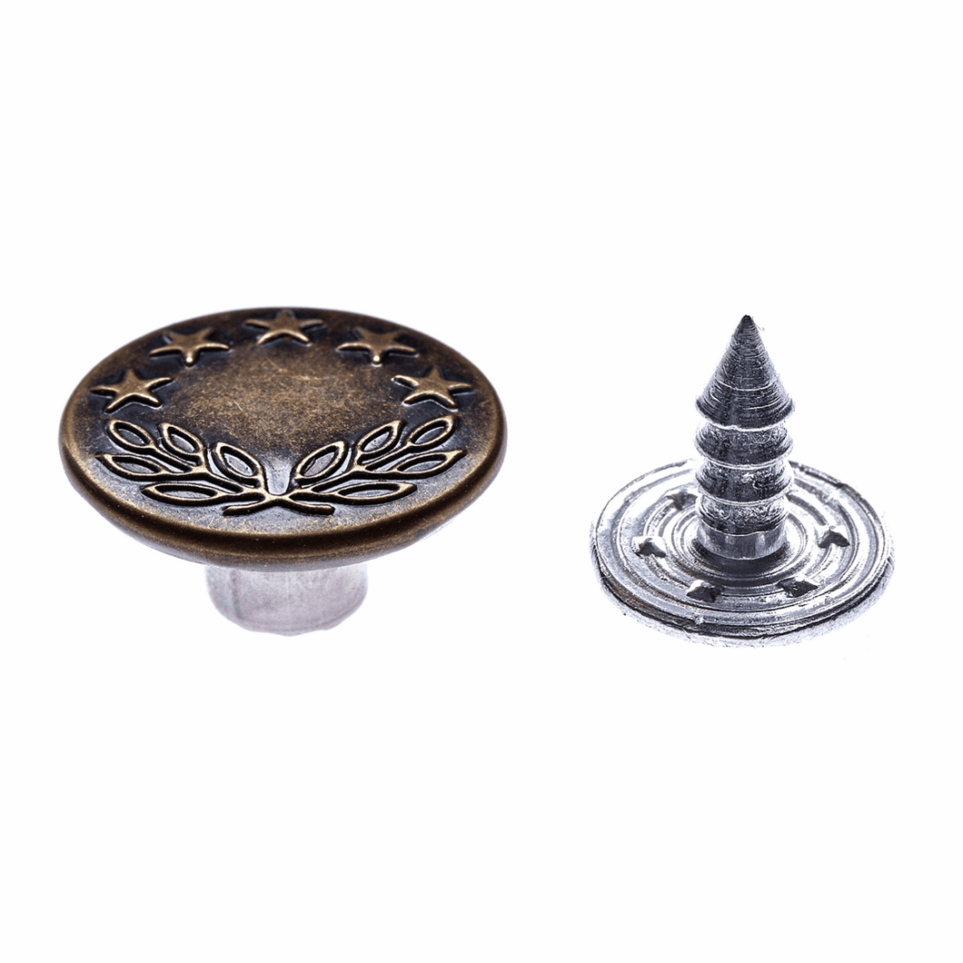 Jeans Buttons - Bronze or Silver