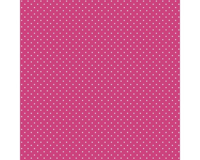 Pin Spot - 100% Cotton - Cerise