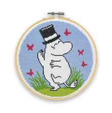 Load image into Gallery viewer, The Crafty Kit Company Cross Stitch - MOOMINS - Moominpappa Dancing