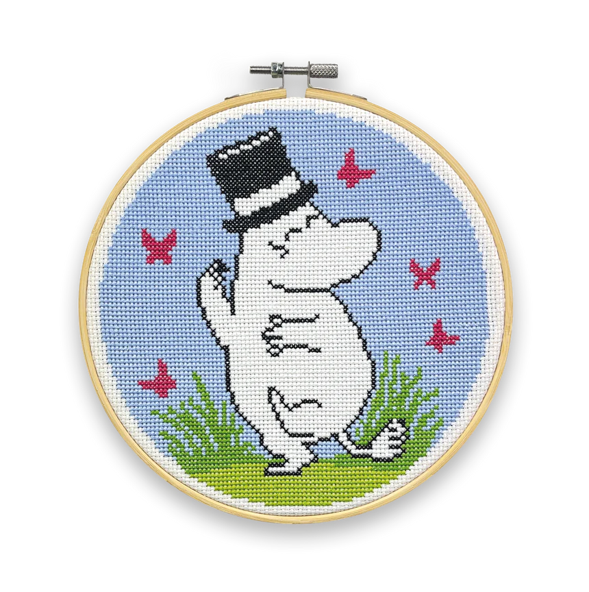 The Crafty Kit Company Cross Stitch - MOOMINS - Moominpappa Dancing