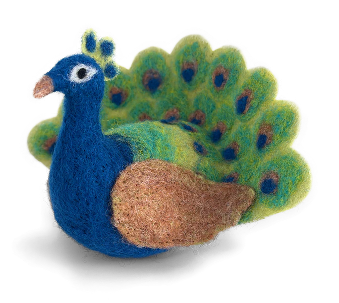 The Crafty Kit Company - Fabulous Peacock Needle Felting Kit
