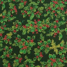 Christmas Holly - 100% Cotton