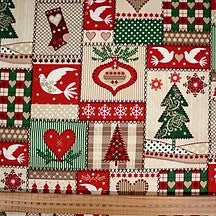 Christmas Patchwork - 100% Cotton