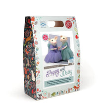 Load image into Gallery viewer, The Crafty Kit Company - Poppy &amp; Daisy Mice Needle Felting Kit