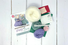 Load image into Gallery viewer, The Crafty Kit Company - Poppy &amp; Daisy Mice Needle Felting Kit